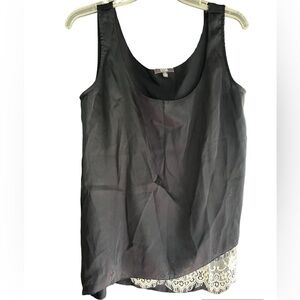 NYDJ Black Silk Tank Top